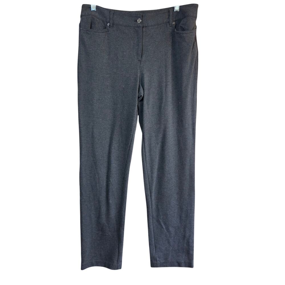 Talbots Dark Gray Flat Front Dress Pants Size 10
